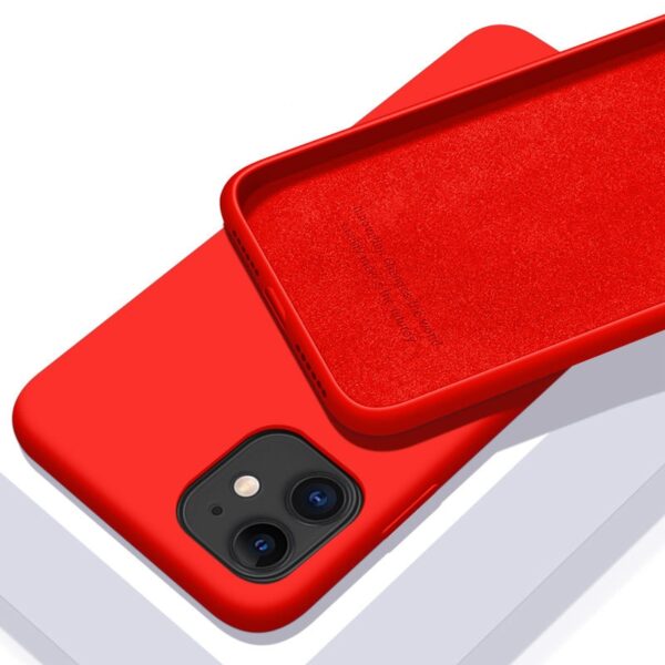 Funda de silicona suave de color sólido para iPhone - Image 4