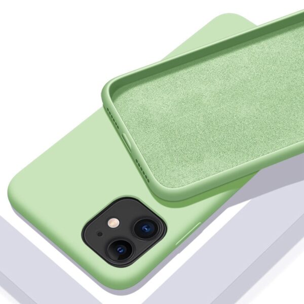 Funda de silicona suave de color sólido para iPhone - Image 3