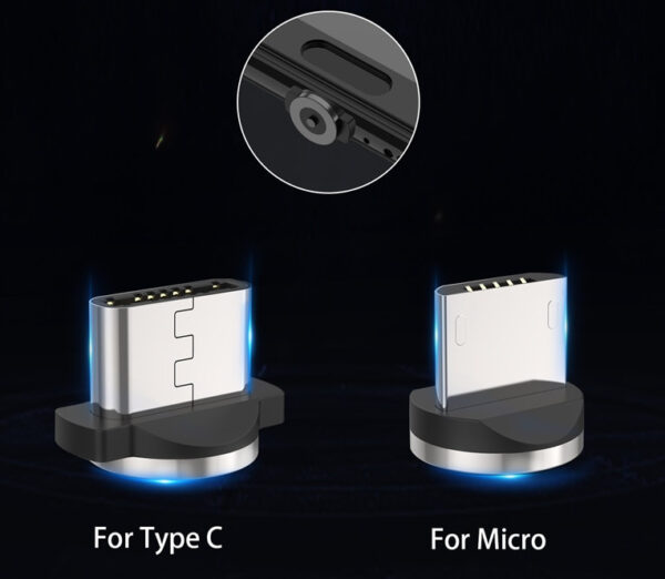 Cable magnético USB de carga rápida Micro/Tipo C - Image 5